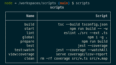 scripts screenshot