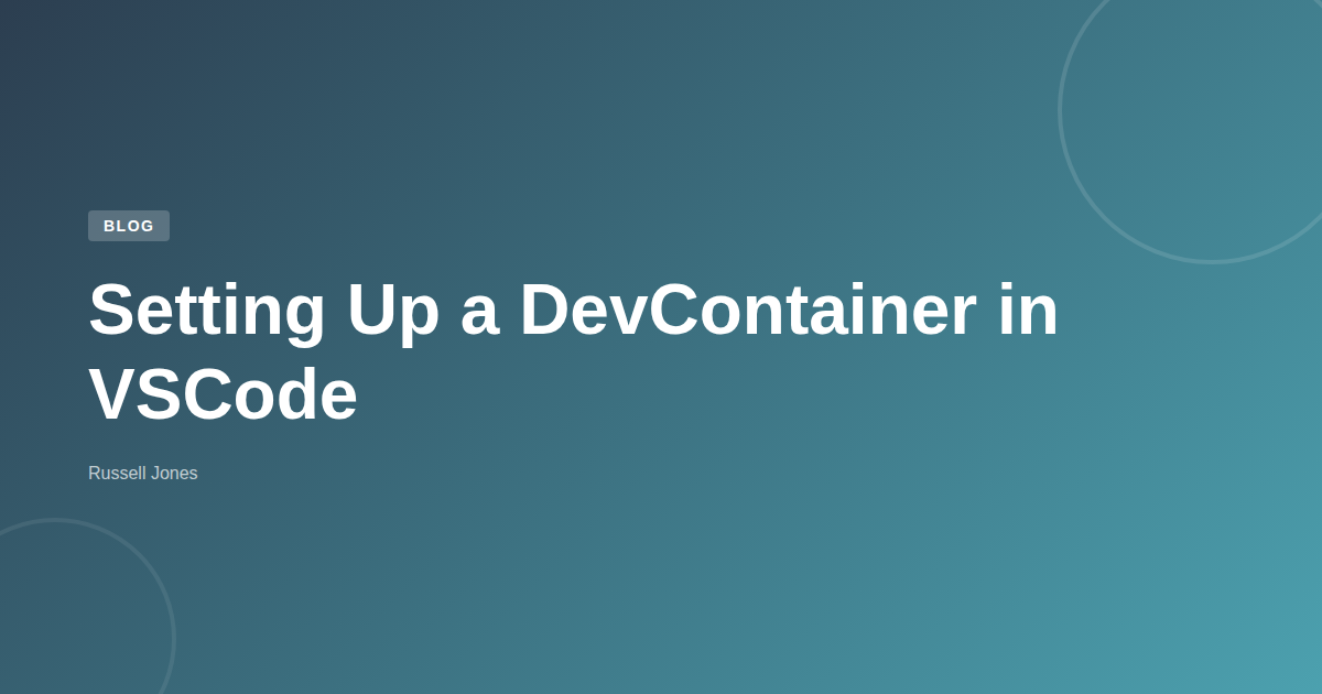 Setting Up a DevContainer in VSCode | Web Developer Blog